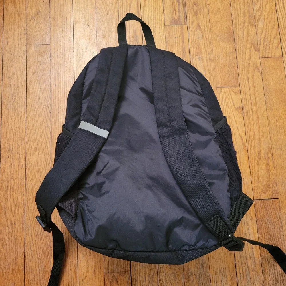 Puma ECHO Black Grey Geometric Dura Base Backpack School Hiking 17x15 in Outdoor